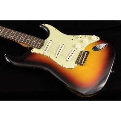 Fender Custom Shop CS 60s Stratocaster, Journeyman Relic Aged 3-Color Sunburst 3TS #6 Limited Edition LTD