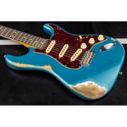 Fender Custom Shop CS 63 Stratocaster Ocean Turquoise OCT, Heavy Relic Match Cap RW