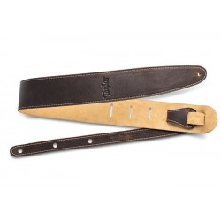 Taylor Guitarstrap Leather Suede Choc Brown
