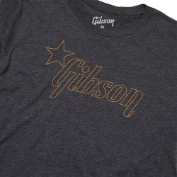 Gibson Star Logo Tee Charcoal Large