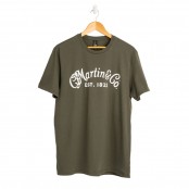 Martin & Co Shirt Olive with White Logo Medium
