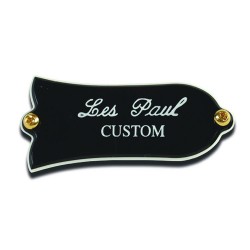 Gibson Truss Rod Cover, "Les Paul Custom" (Black)