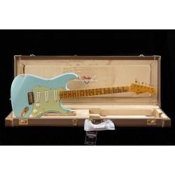 Fender Custom Shop Limited Edition '62 "Bone-Tone" Strat Relic, Faded Aged Daphne Blue