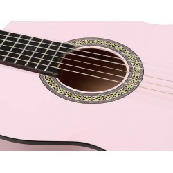 Salvador Kids Series classic guitar 3/4 scale pink finish