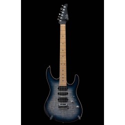 Suhr Modern Plus, Faded Trans Whale Blue Burst, Roasted Maple HSH
