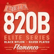 La Bella Flamenco snarenset black nylon