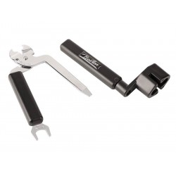 Boston String winder with dual string clipper, bridge pin remover, 10mm spanner and flat-blade screw