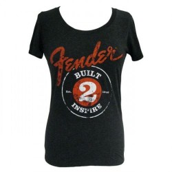 Fender ladies shirt built 2 inspire black  M