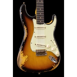 Fender Custom Shop CS 1960 Stratocaster, Heavy Relic Faded Aged 3-Color Sunburst 3TS RW
