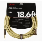 Fender Cable Deluxe 18.6ft/5.5m Angled Tweed