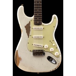 Fender Custom Shop 63 Strat RW Heavy Relic Olympic White