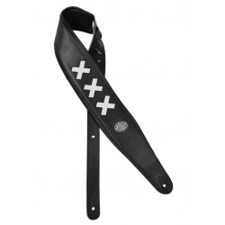 Gaucho gitaarband padded deluxe with white crosses