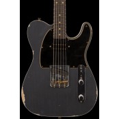Fender Custom Shop Limited Edition Hs Tele Custom - Relic, Aged Charcoal Frost Metallic