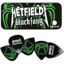 Dunlop Metallica Hetfield Black Fang Pick Tin 6-Pack Ultex 1.14 mm