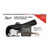 Squier Stratocaster Pack with 10G Amplifier, LRL Fingerboard, Gigbag Black