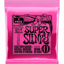 Ernie Ball Super Slinky Nickel Wound 09-42 3 Pack