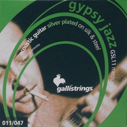 Galli Gypsy Jazz string set acoustic Silk and Steel 011 set