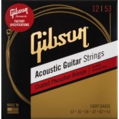 Gibson Coated Phosphor Bronze Acoustic Guitar Strings Light Gauge