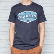 Martin & Co Shirt Retro Americas Guitar Navy Large