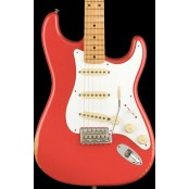 Fender Vintera Road Worn 50s Stratocaster, Maple Fingerboard, Fiesta Red