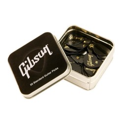 Gibson Standard Pick Tin (50 pcs., Black), Medium