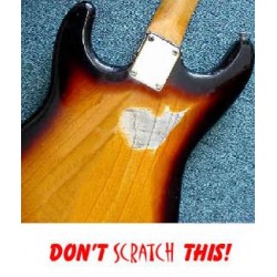 Scratch pad guitar finish protector met rood guitarking logo