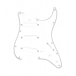 Fender Pickguard, Stratocaster S/S/S, 11-Hole Vintage Mount (with Truss Rod Notch), White, 3-Ply