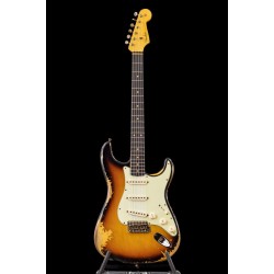 Fender Custom Shop CS 1960 Stratocaster, Heavy Relic Faded Aged 3-Color Sunburst 3TS RW