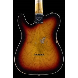 Fender Custom Shop Custom Built LTD 2023 Hotshot Tele - relic, chocolate 3-color sunburst