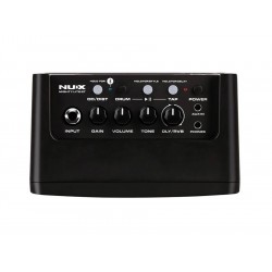 Nux Mighty Series desktop guitar amplifier with bluetooth, reverb, delay, drum patterns, 3W, black