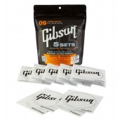 Gibson 5-Pack of Brite Wire Electric Strings (Ultra Lights)