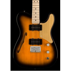 Squier Paranormal Cabronita Telecaster Thinline, Maple Fingerboard, Gold Anodized Pickguard, 2-Color