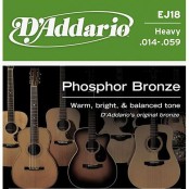 D'Addario snaren Phosphor Bronze Heavy EJ18