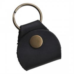 Gibson Premium Leather Pickholder Keychain Black