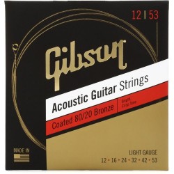Gibson 80/20 Bronze Acoustic Guitar Strings 012