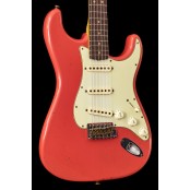 Fender Custom Shop CC Stratocaster 64 Journeyman Relic, Faded Aged Fiesta Red